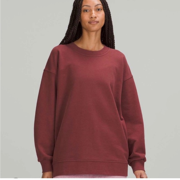 lululemon athletica Sweaters - LULULEMON perfectly oversized in Smokey red